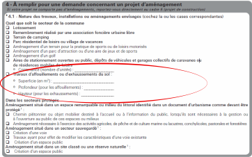 Travaux d’affouillements ou d’exhaussement s d’un sol