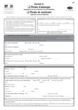 Télécharger le formulaire CERFA 13409*02 permis de construire et permis d'aménager