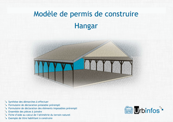 Cliquez sur l'image pour accéder au téléchargement du modèle permis de construire hangar