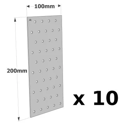 Plaques Perforées - Réf. NP20/100/200_10