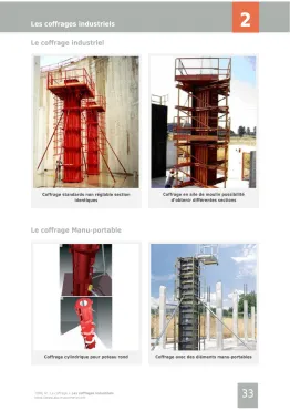 Extrait de la rubrique coffrages industriels