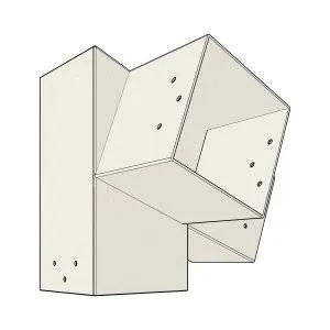 Connecteur SUNDIY pente 20° Blanc RAL 9010 - 120mm à 3 directions - Forme L3