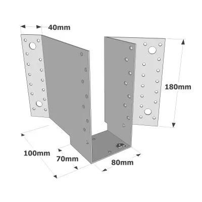 Sabot à 45° - Réf. S45D440/80/2