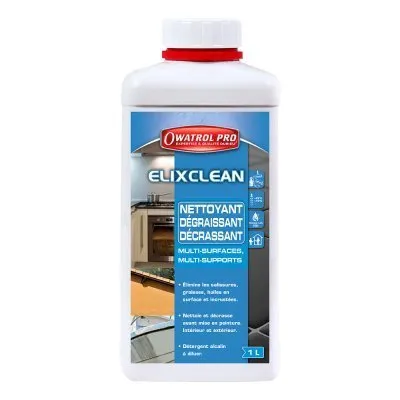 ELIXCLEAN : Nettoyant, dégraissant et décrassant en profondeur - multi-surfaces - Réf. ELICLEAN1