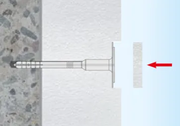 Poser les disques en polystyrène