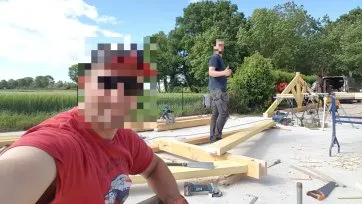 Un de nos lecteurs montant ses fermes en suivant les instructions dans le guide