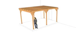 Module 3 : pergola sur six poteaux