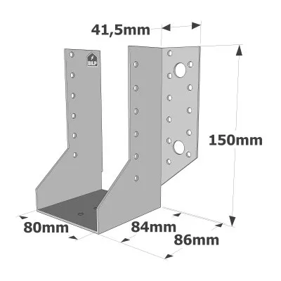 Sabots à ailes extérieures, gamme SAE CLASSIQUE (épaisseur 2mm, profondeur 84mm) - Réf. SAE380/80/2
