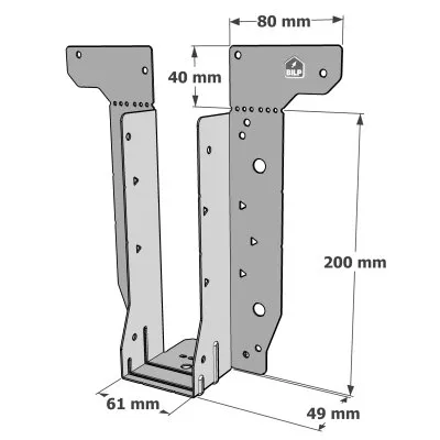 Etrier pour poutres en I - Réf. EWH200/61
