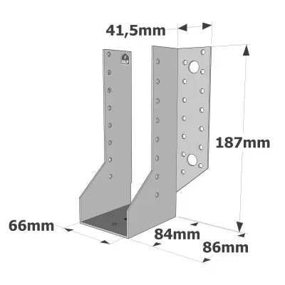 Sabots à ailes extérieures, gamme SAE CLASSIQUE (épaisseur 2mm, profondeur 84mm) - Réf. SAE440/66/2