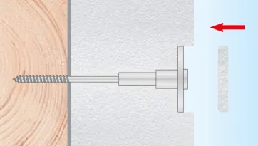 Posez le disque en polystyrène