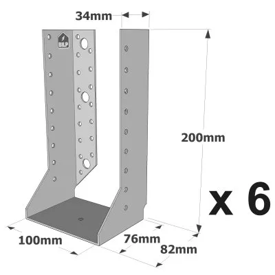 Sabots à ailes intérieures, gamme SAI CLASSIQUE (épaisseur 2mm) - Réf. SAI500/100/2_6