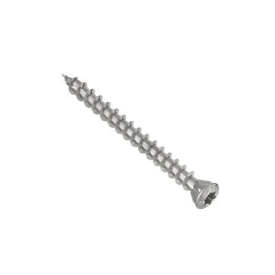 HECO-TOPIX-plus A2, vis pour planchers, tête fraisée bombée avec nervures de fraisage, T-Drive, filet total variable, brut, revêtement lubrifié - Réf. 61651