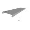 Couvertine d'acrotère plate - Gamme 280 - Aluminium 15/10 - Longueur 2000mm - Réf. CP15-280-2000
