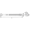 Vis pour lames de terrasse bois, tête fraisée autofraisante, inox A2, D5 L50 avec embout TX25 - Réf. 1817505010