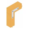 Ferrure en L - 150x150x38mm - ép. 2mm - Réf. 66L