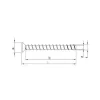 Vis HECO MULTI-MONTI-plus F - Tête fraisée D12 x L100 - Réf. 48533