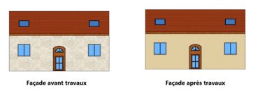 Ravalement et modification de l’aspect extérieur du bâtiment