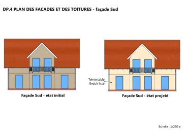 Exemple de plan des façades pour un ravalement